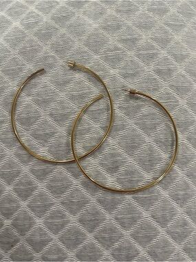 Jennifer Fisher Gold Thin Hoop Earrings